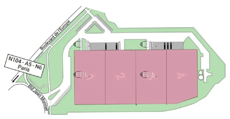Industriel dans Combs-la-Ville à louer - Plan de site - Image 2 de 6