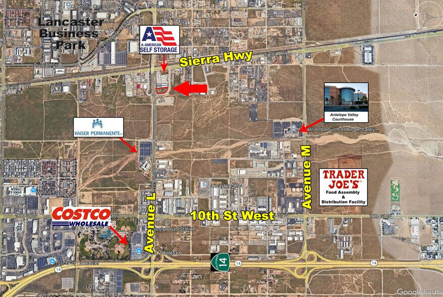 Ave L, Lancaster, CA à vendre - Aérien - Image 3 de 6