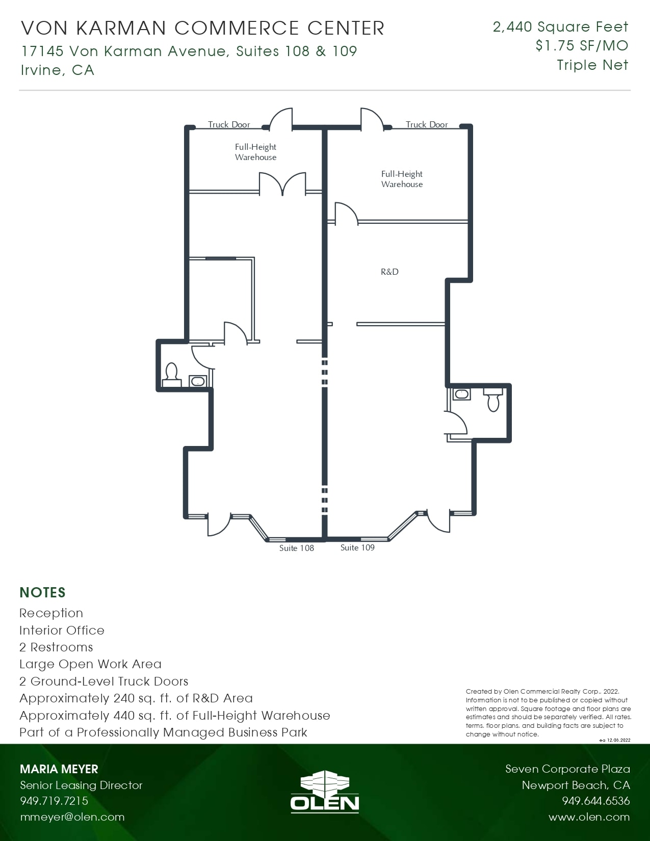 17145 Von Karman Ave, Irvine, CA for lease Interior Photo- Image 1 of 1