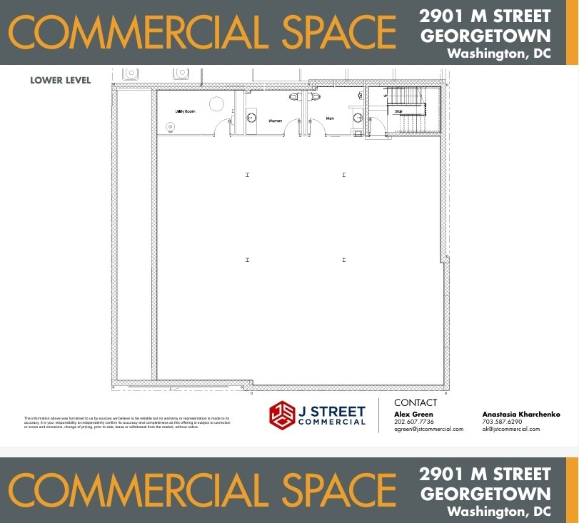 2901 M St NW, Washington, DC for lease Floor Plan- Image 1 of 1