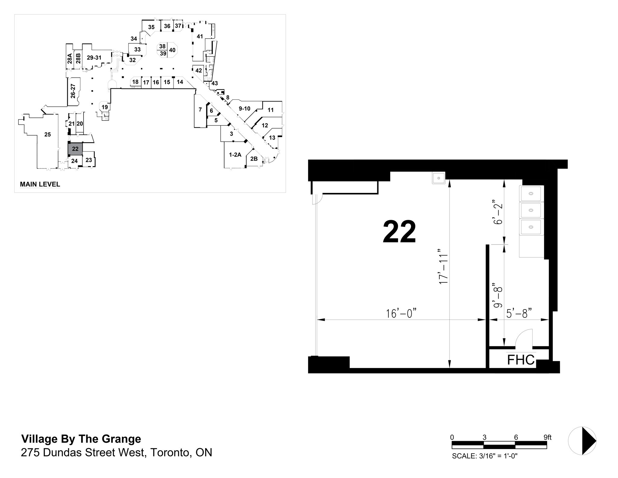 275 Dundas St W, Toronto, ON for lease Site Plan- Image 1 of 1