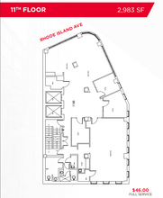 1710 Rhode Island Ave NW, Washington, DC à louer Plan d  tage- Image 1 de 1