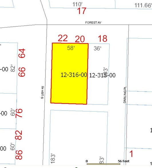 20 Forest Ave, Fond Du Lac, WI à vendre - Plan cadastral - Image 3 de 66