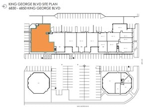 6830-6844 King George Hwy, Surrey, BC à louer Plan de site- Image 1 de 1