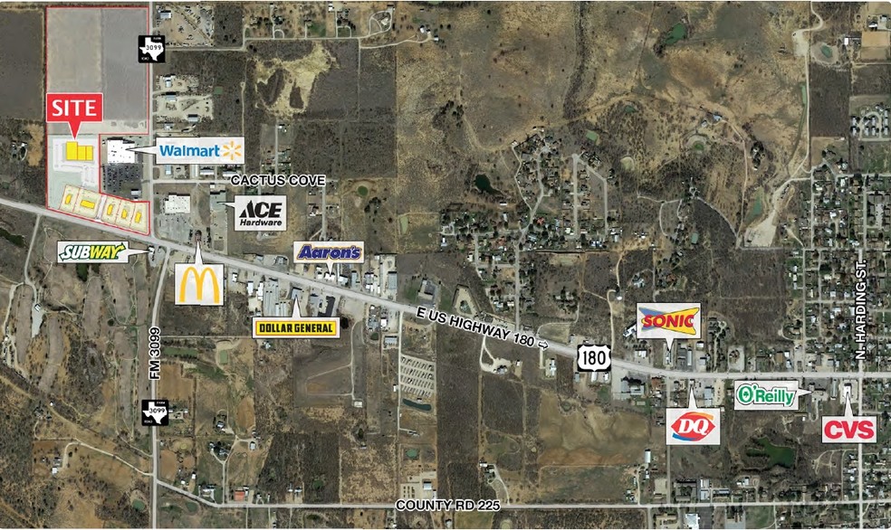 3800 W Walker St, Breckenridge, TX for lease - Aerial - Image 1 of 1