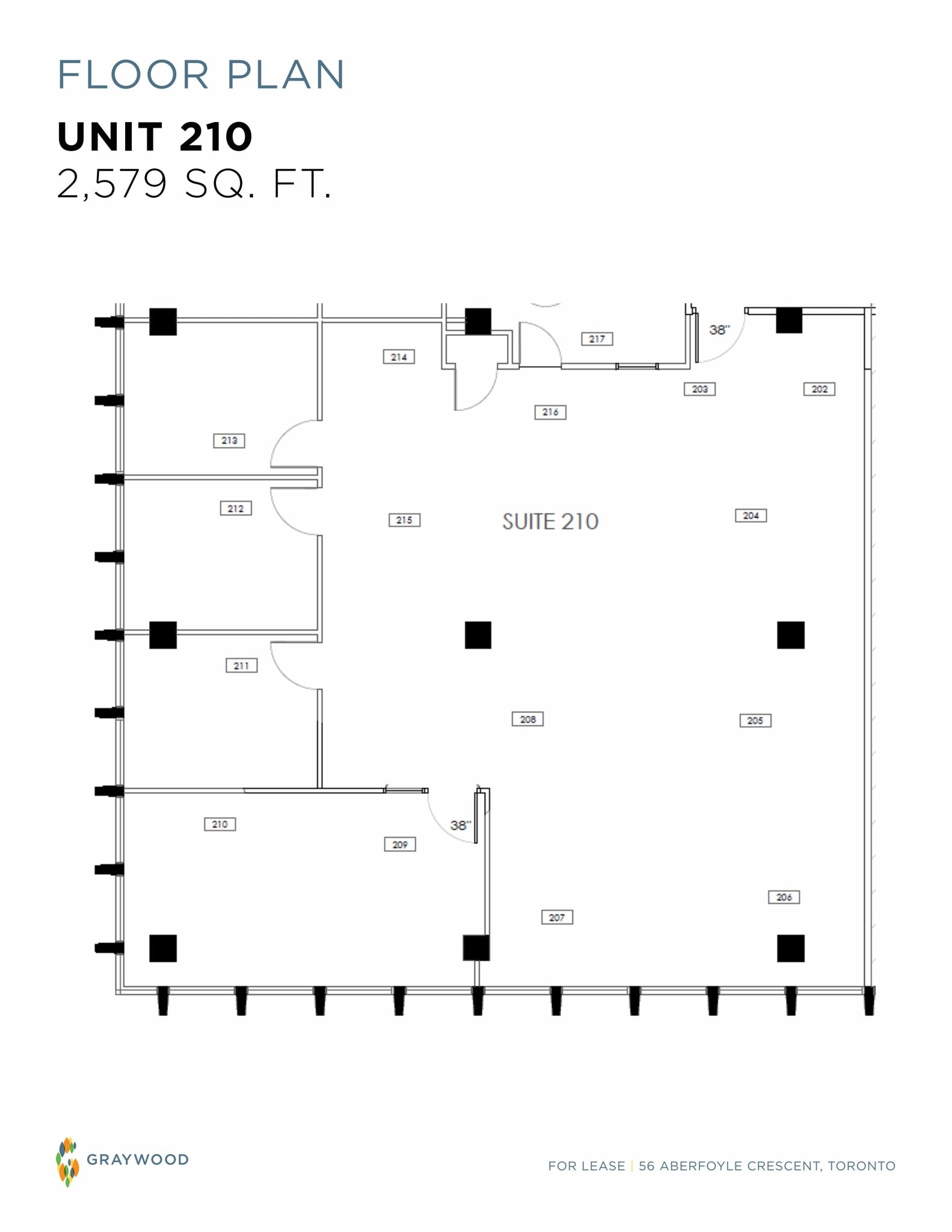 56 Aberfoyle Cres, Toronto, ON for lease Floor Plan- Image 1 of 2
