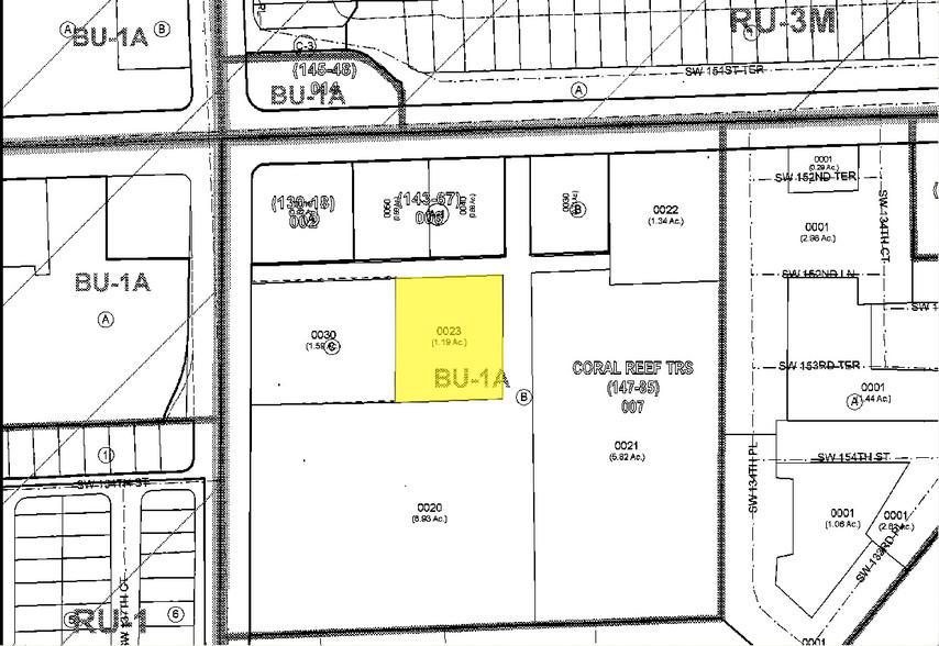 15235 SW 137th Ave, Miami, FL à louer - Plan cadastral - Image 2 de 4