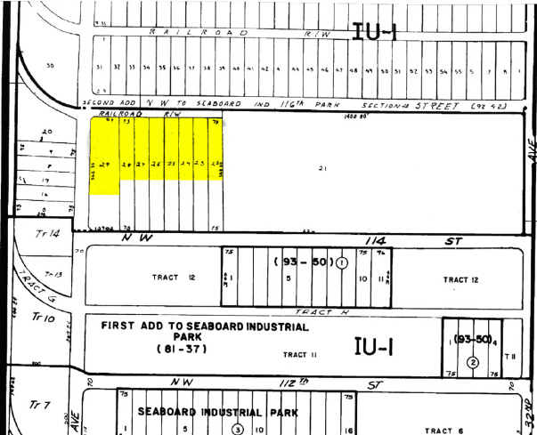11451 NW 36th Ave, Miami, FL à louer - Plan cadastral - Image 2 de 5