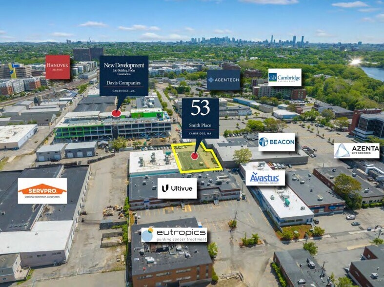 53 Smith Pl, Cambridge, MA à vendre - Aérien - Image 3 de 5