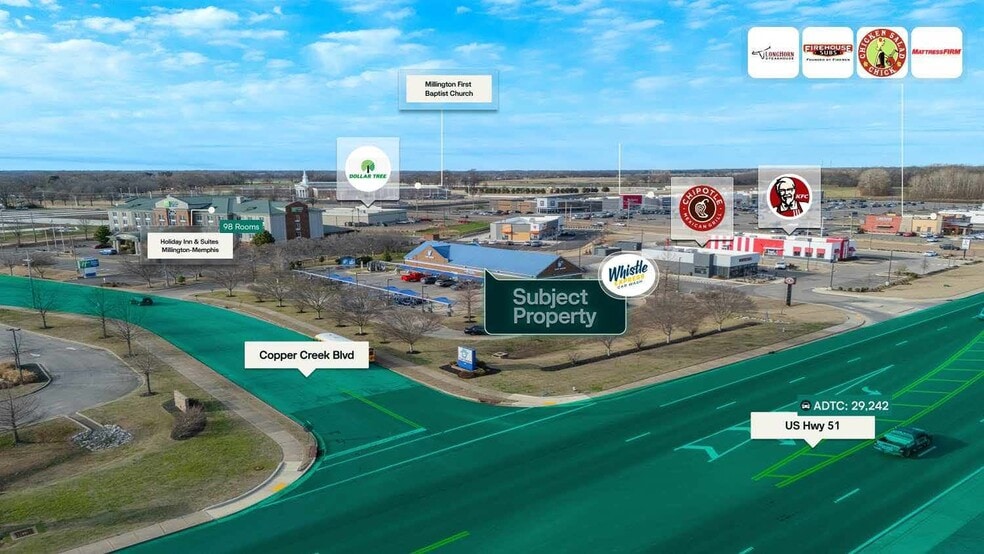 5130 Copper Creek Blvd, Millington, TN à vendre - Aérien - Image 2 de 3