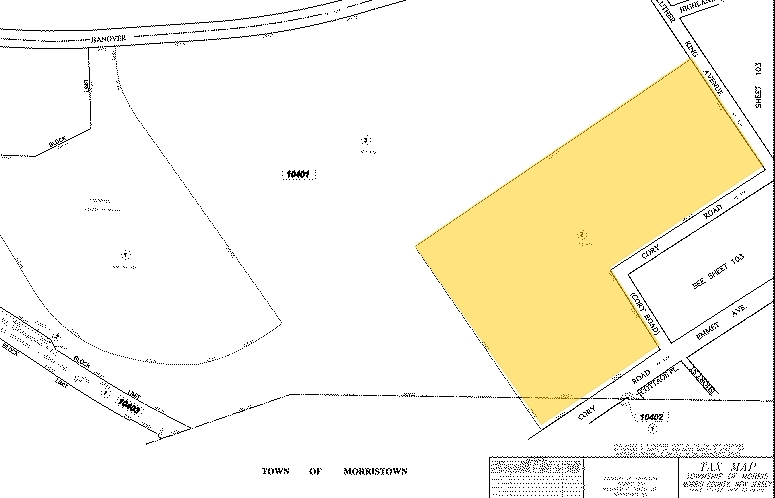 1 Cory Rd, Morristown, NJ à louer - Plan cadastral - Image 2 de 6