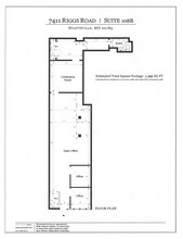 7411 Riggs Rd, Adelphi, MD à louer Plan d’étage- Image 1 de 1