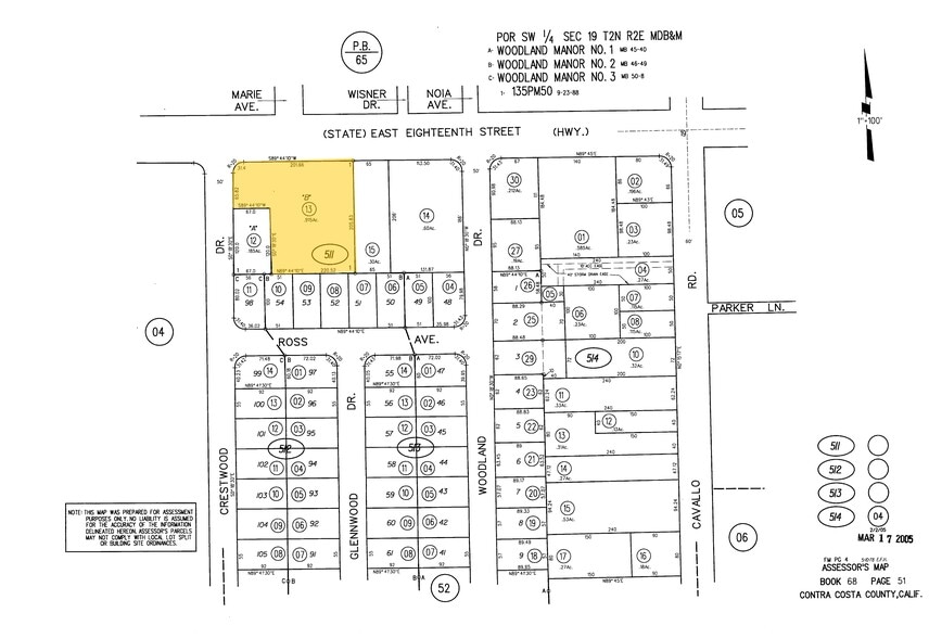 300 E 18th St, Antioch, CA for sale - Plat Map - Image 1 of 2