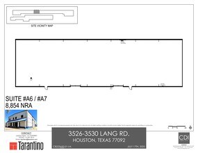 3526-3530 Lang Rd, Houston, TX for lease Site Plan- Image 1 of 2