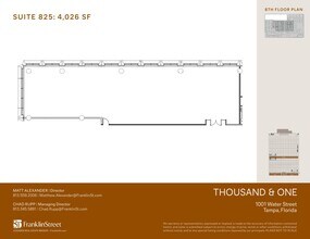 1001 Water St, Tampa, FL for lease Floor Plan- Image 1 of 1