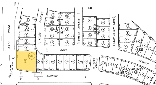 2500 E Ball Rd, Anaheim, CA for sale Plat Map- Image 1 of 1