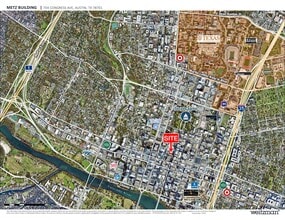 704 Congress Ave, Austin, TX - AERIAL  map view - Image1