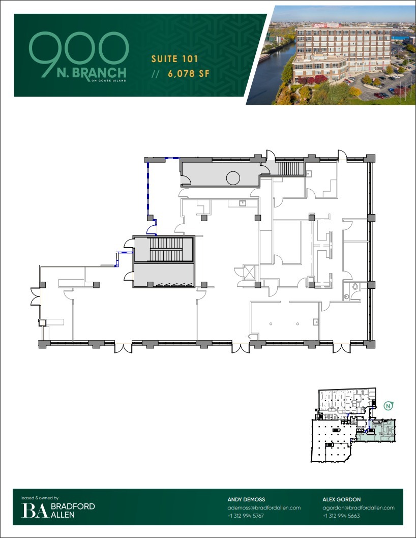 900 N Branch St, Chicago, IL for lease Floor Plan- Image 1 of 4