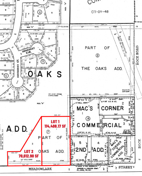 Meadowlark & Rock Rd - West Of NW Corner, Derby, KS for sale - Building Photo - Image 2 of 2