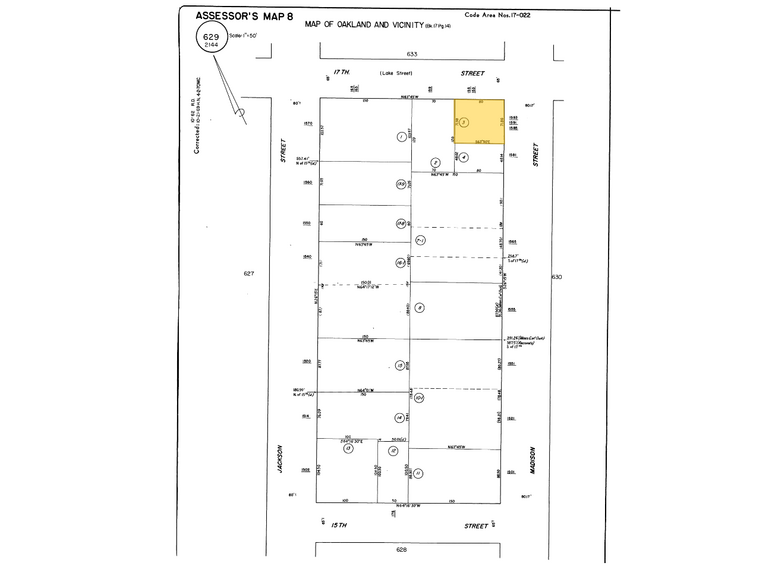1585-1593 Madison St, Oakland, CA for lease - Plat Map - Image 3 of 3