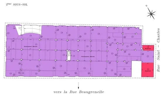 Bureau dans Paris à vendre - Plan d’étage - Image 2 de 3