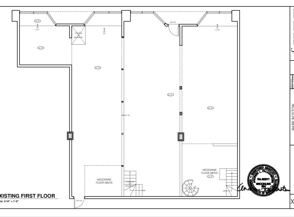 704 Washington Street, Brookline, MA à louer Plan d’étage- Image 1 de 2