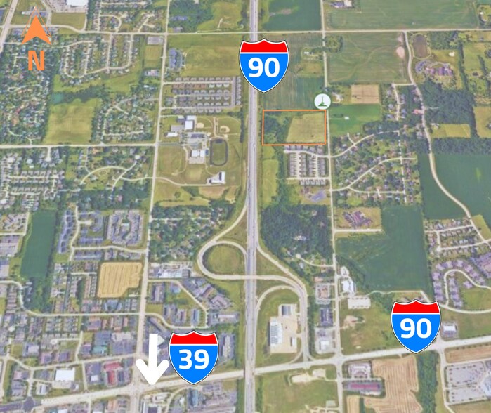 1516 Lyford Rd, Rockford, IL à vendre - Aérien - Image 1 de 1