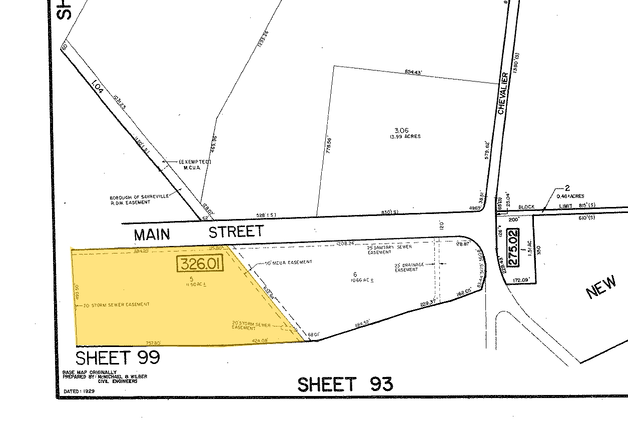 2600 Main Street Extension, Sayreville, NJ à vendre Plan cadastral- Image 1 de 1