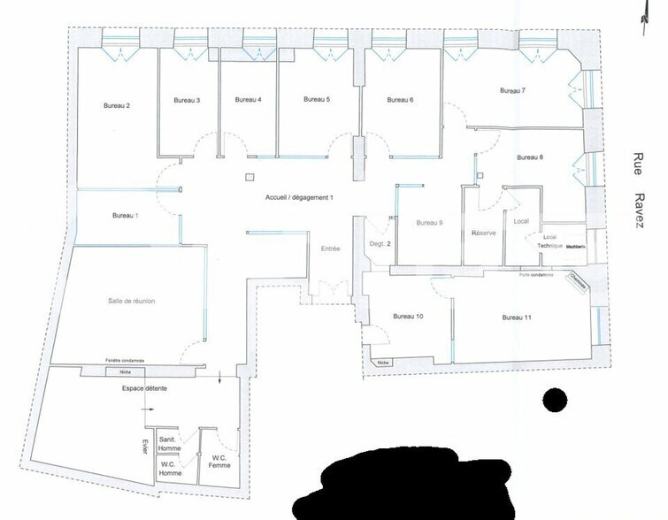 Bureau dans Bordeaux à louer - Plan d’étage - Image 3 de 4