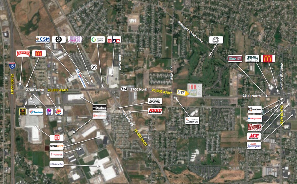 500 W 2700 N, Pleasant View, UT à vendre - Aérien - Image 2 de 2