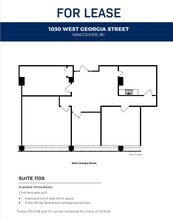 1030 W Georgia St, Vancouver, BC à louer Plan d’étage- Image 1 de 1