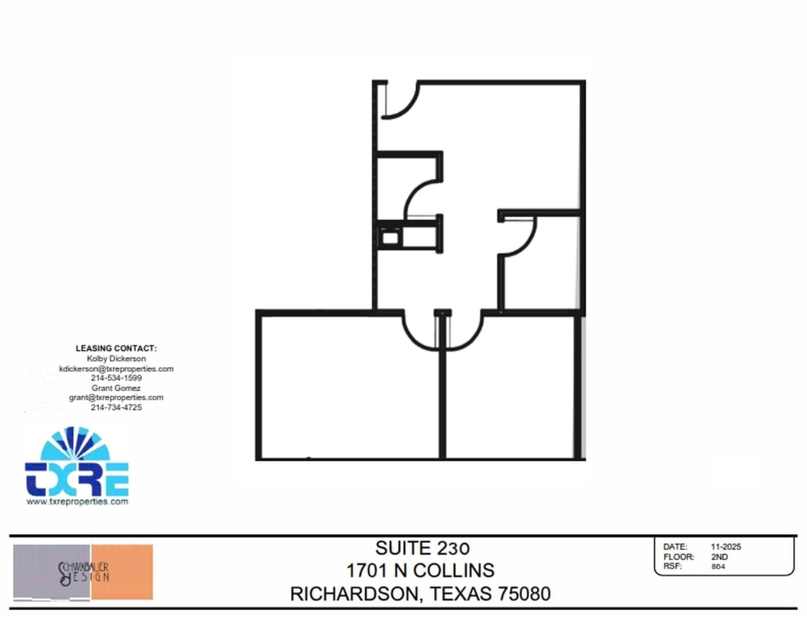 1701 N Collins Blvd, Richardson, TX à louer Plan d’étage- Image 1 de 1