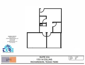 1701 N Collins Blvd, Richardson, TX à louer Plan d’étage- Image 1 de 1