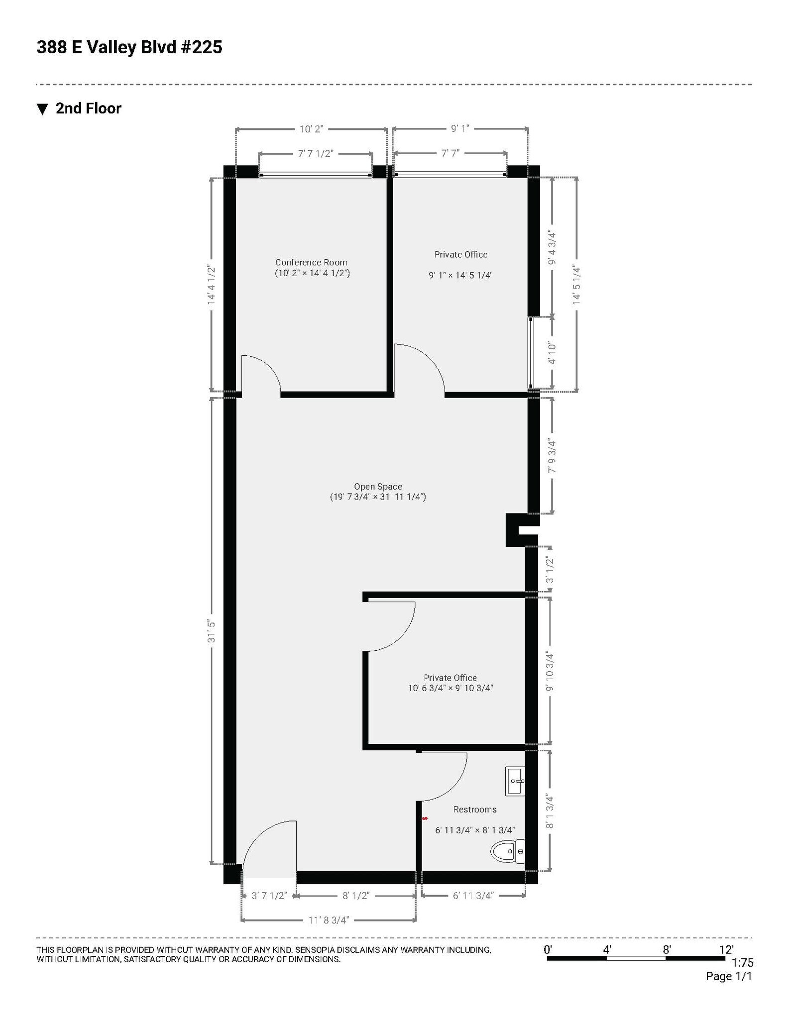 388 E Valley Blvd, Alhambra, CA for lease Floor Plan- Image 1 of 8