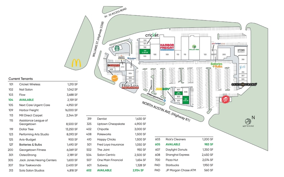 900-930 N Austin Ave, Georgetown, TX for lease - Building Photo - Image 3 of 10