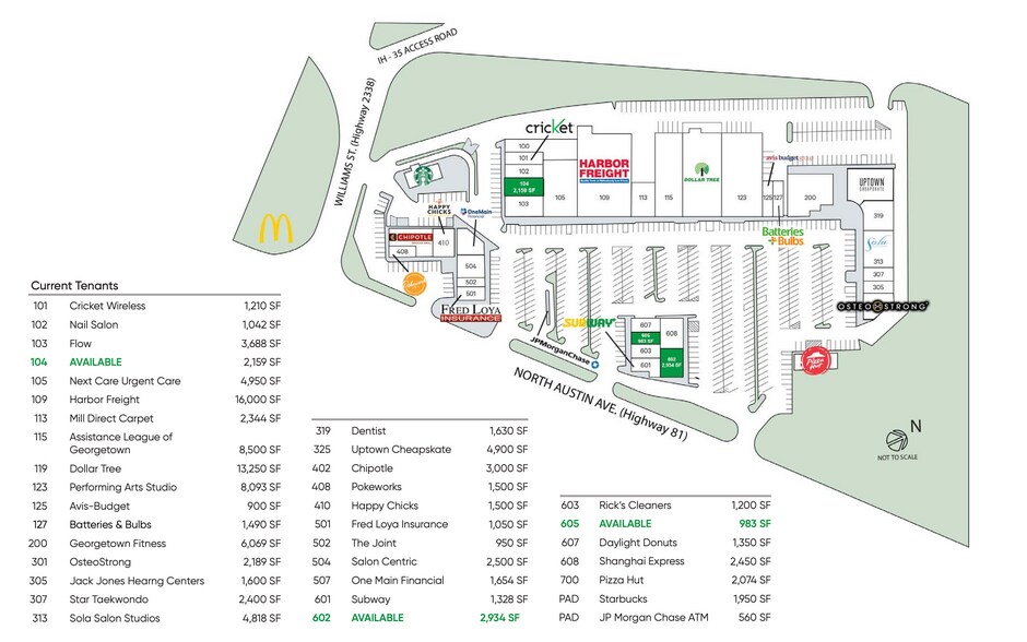 900-930 N Austin Ave, Georgetown, TX à louer - Photo du bâtiment - Image 3 de 10