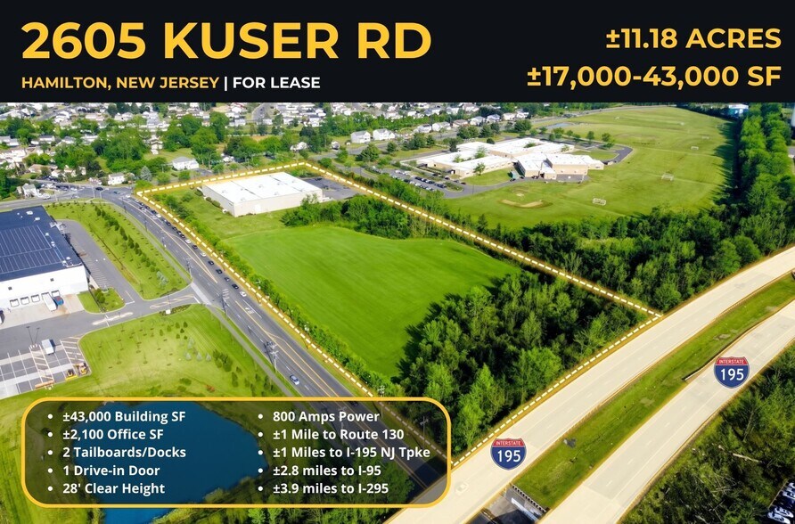 2605 Kuser Rd, Hamilton, NJ à louer - Photo du bâtiment - Image 1 de 8
