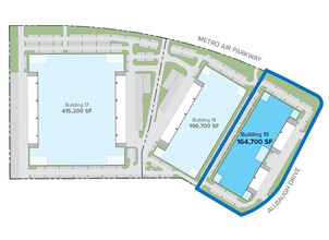 Metro Air Pky, Sacramento, CA à louer Plan de site- Image 2 de 2