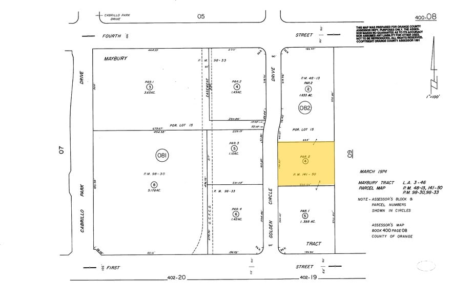 203 N Golden Circle Dr, Santa Ana, CA for lease - Plat Map - Image 2 of 8