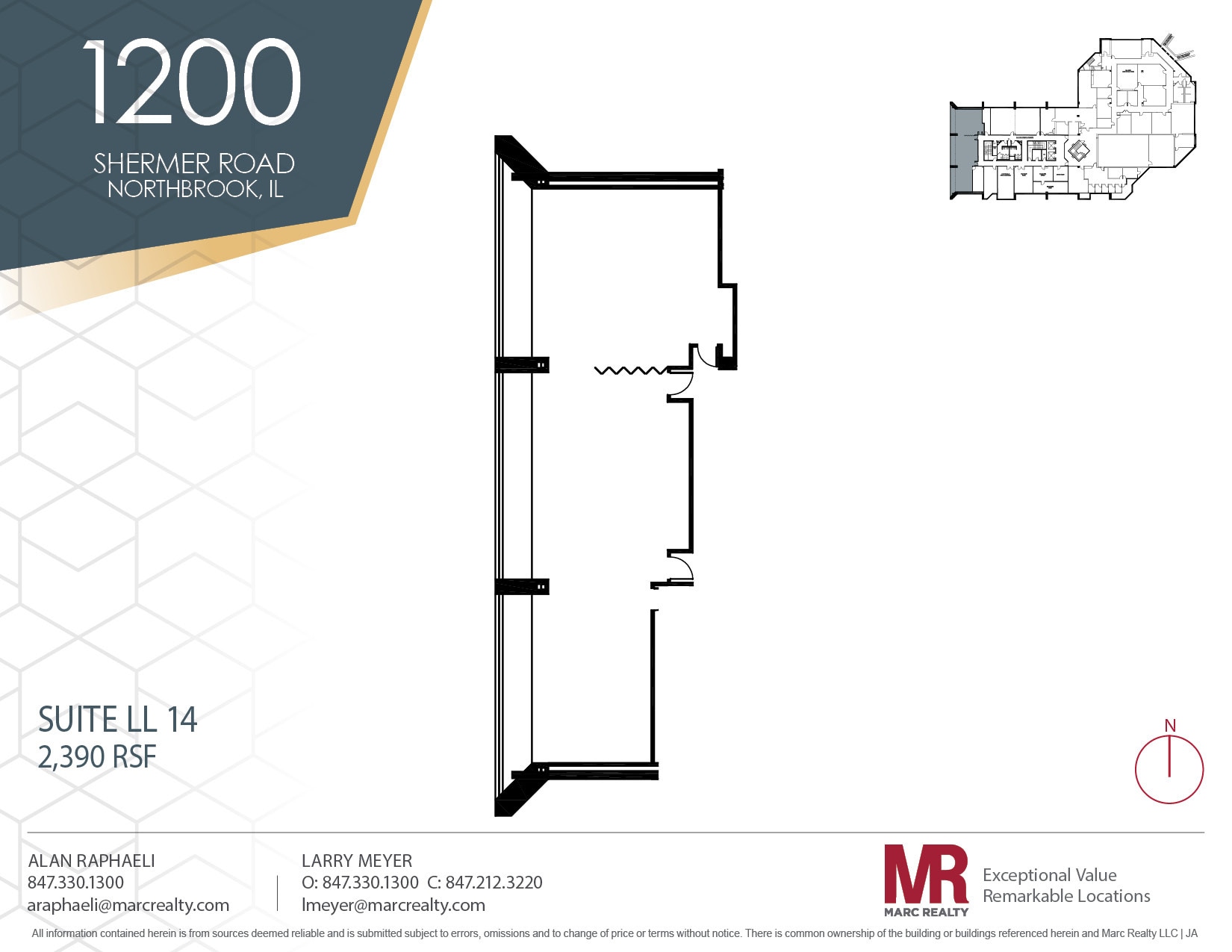 1200 Shermer Rd, Northbrook, IL à louer Plan d’étage- Image 1 de 5
