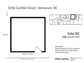 3256 Cambie St, Vancouver, BC for lease Site Plan- Image 1 of 1