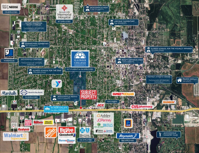 1110 W Morton Ave, Jacksonville, IL à vendre - Photo du bâtiment - Image 2 de 5