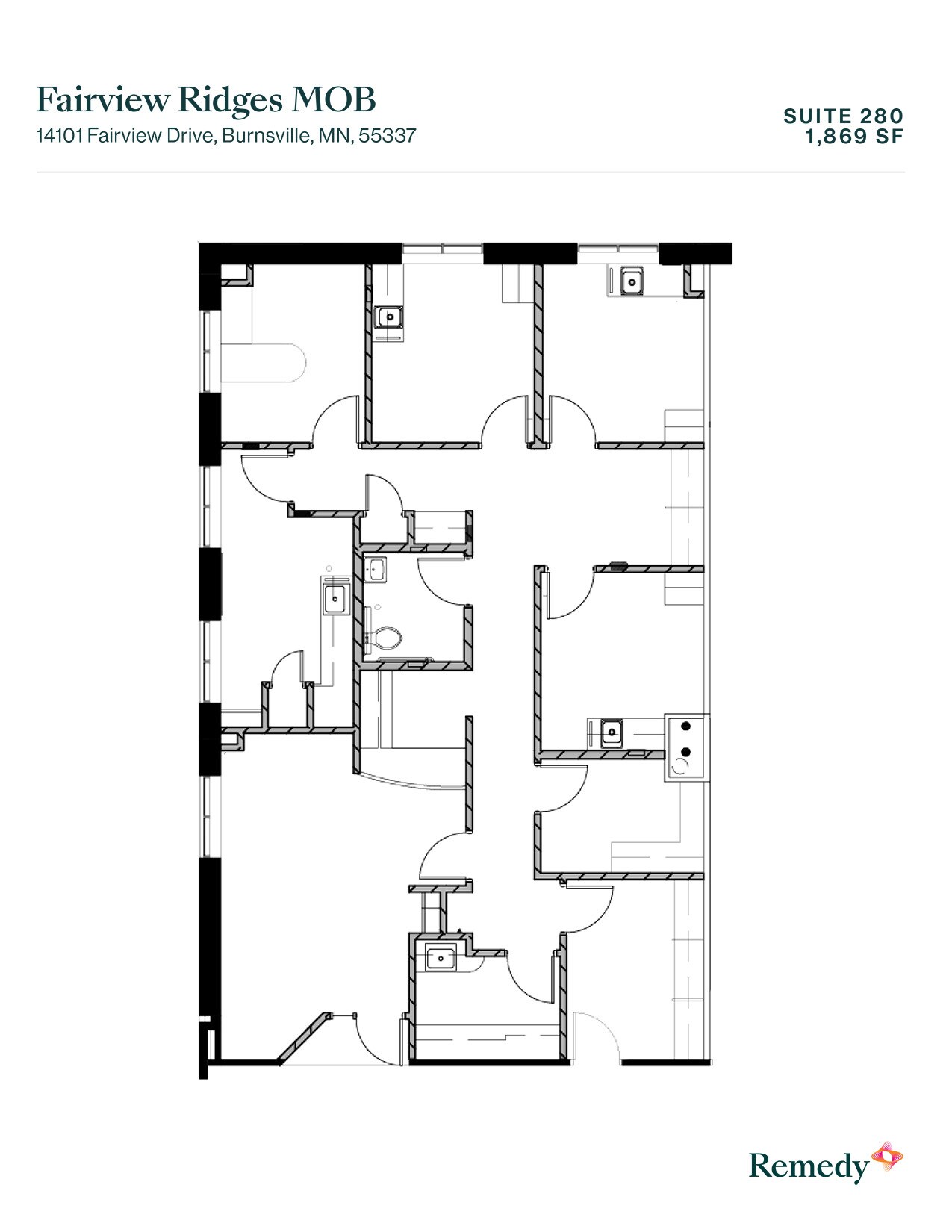 14101 Fairview Dr, Burnsville, MN à louer Plan d’étage- Image 1 de 1