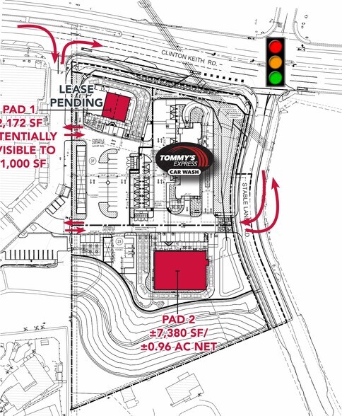 SWC Clinton Keith Rd & Stable Lanes Rd, Wildomar, CA à louer - Plan de site - Image 3 de 3