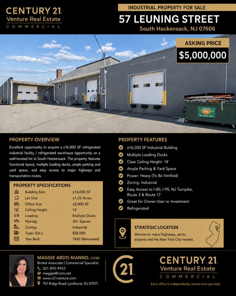 57 Leuning St, South Hackensack, NJ for sale - Building Photo - Image 2 of 58