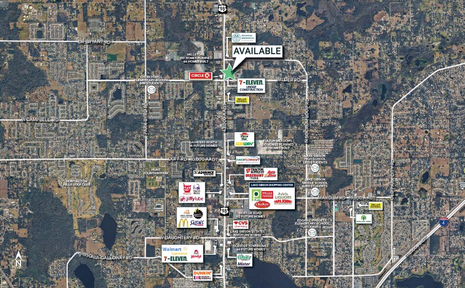 8321 US Highway 98 N, Lakeland, FL for lease - Aerial - Image 2 of 2