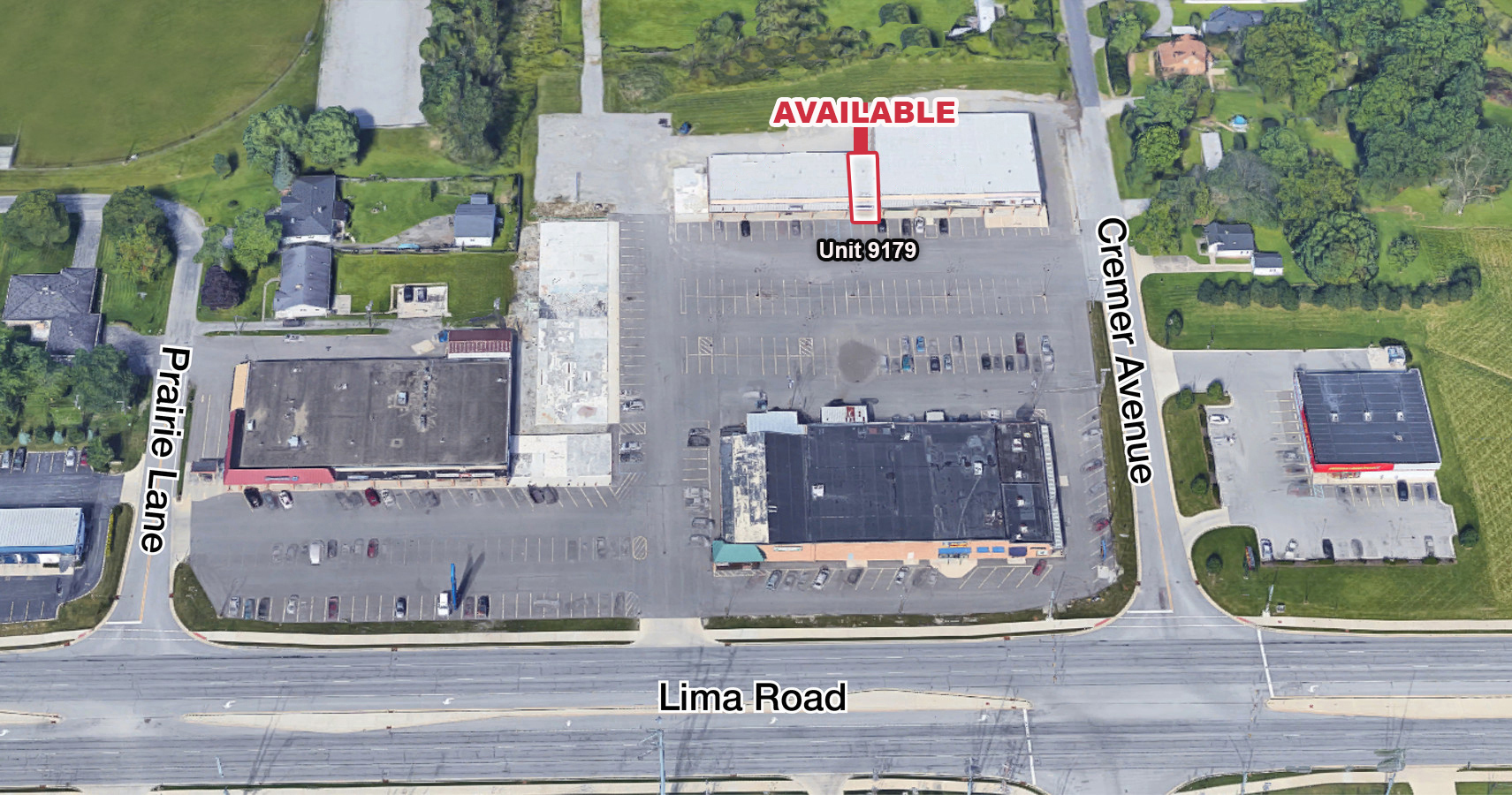 9105-9187 Lima Rd, Fort Wayne, IN for sale Aerial- Image 1 of 1