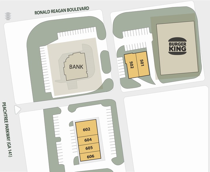 515 Peachtree Pky, Cumming, GA à louer - Plan de site - Image 2 de 3