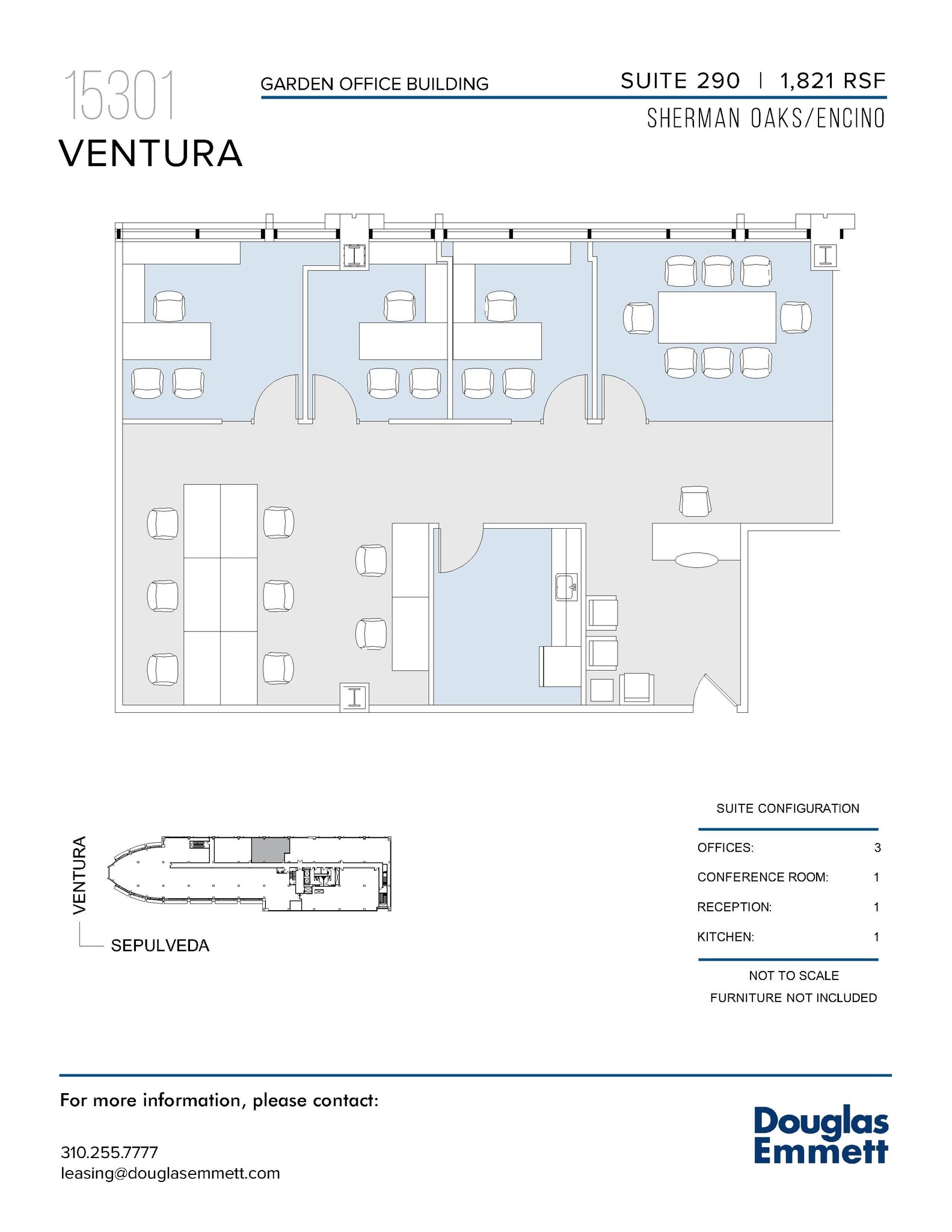 15301 Ventura Blvd, Sherman Oaks, CA à louer Plan d’étage- Image 1 de 1