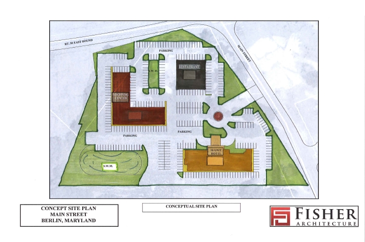 Main St, Berlin, MD à louer - Plan de site - Image 2 de 2